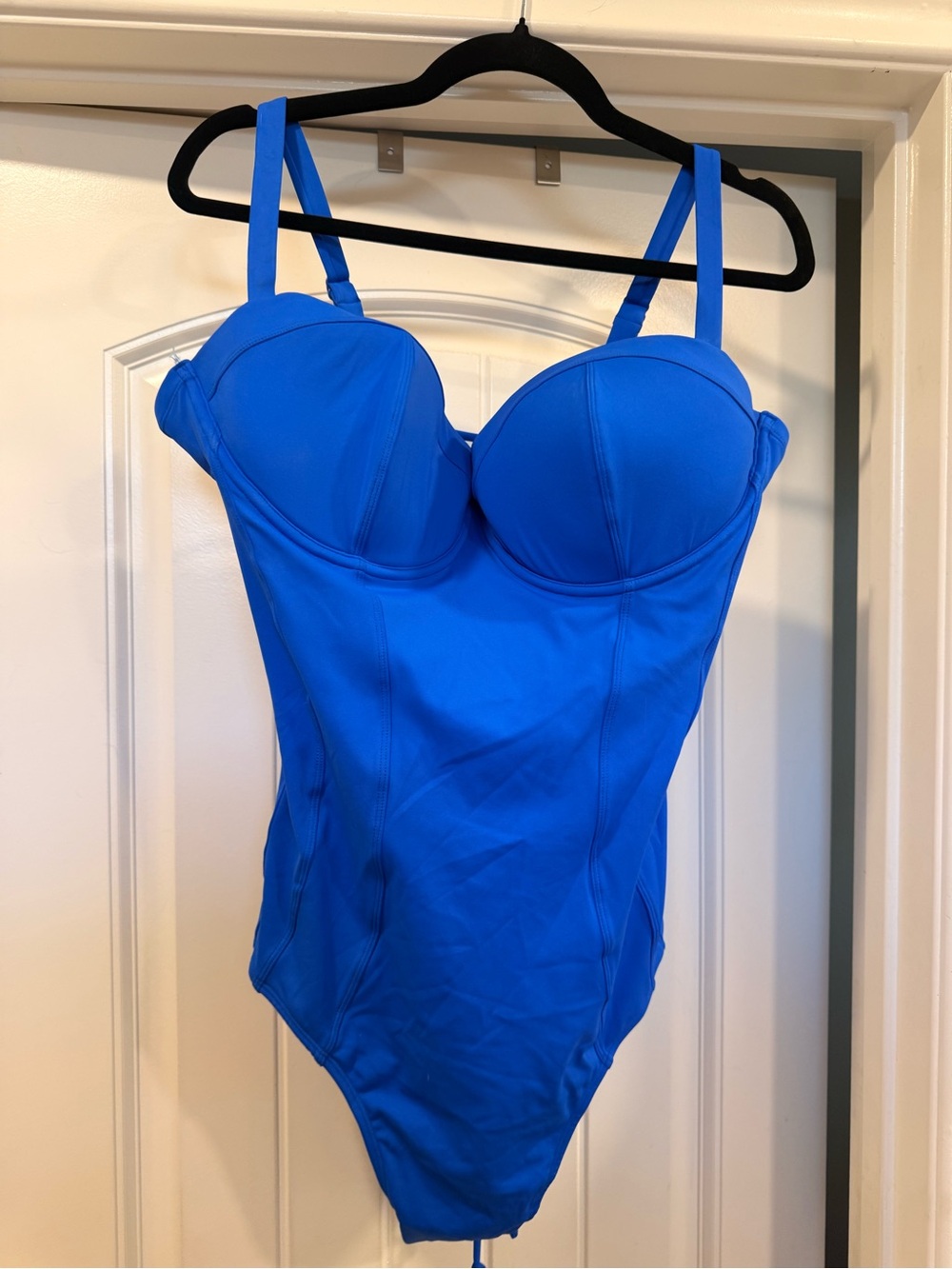 TA3 Sculpted Blue One-Piece Swimsuit with Underwire Support
